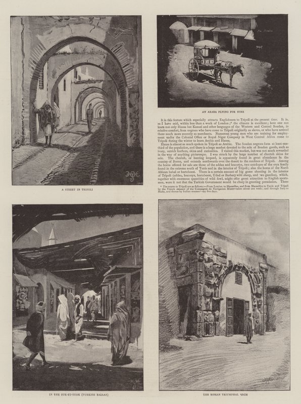 Scènes de Tripoli - Harry Hamilton Johnston