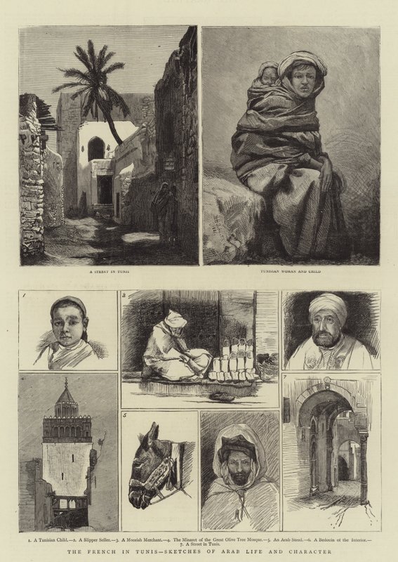 Les Français à Tunis, esquisses de la vie et du caractère arabe - Harry Hamilton Johnston