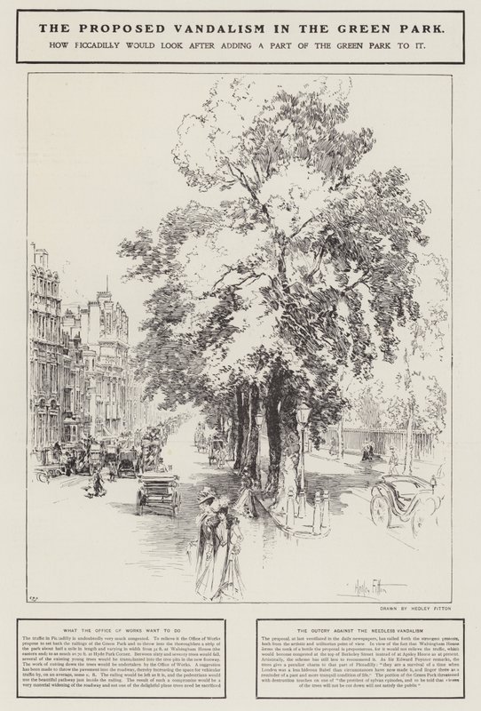 Le vandalisme proposé dans le Green Park, Londres - Hedley Fitton