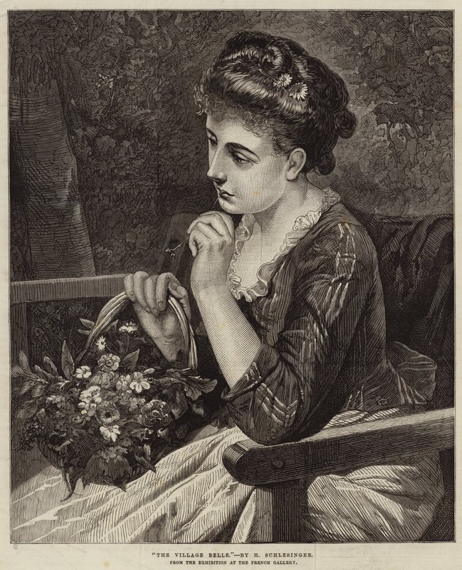 La Belle du village - Heinrich Wilhelm Schlesinger