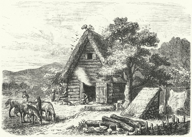 Ancienne ferme allemande - Heinrich Leutemann