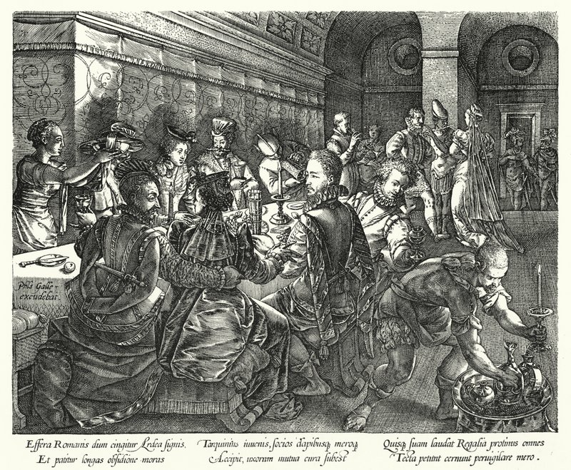 Le Banquet chez Tarquin - Hendrik (after) Goltzius