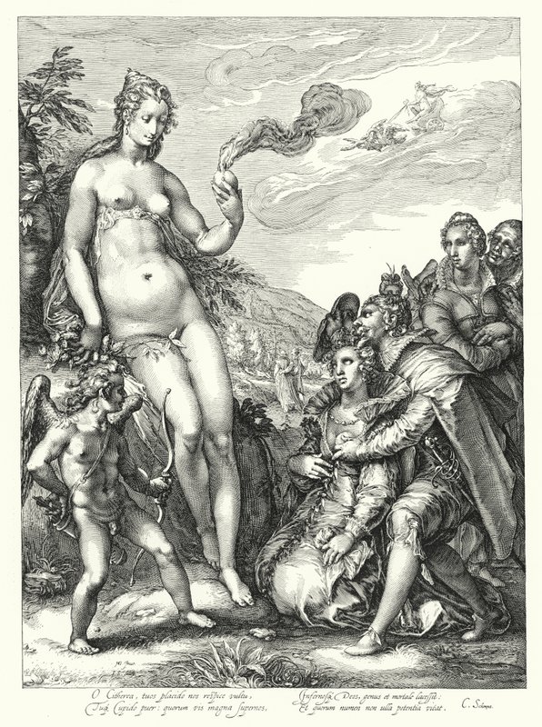 Vénus, Cupidon et les deux couples d