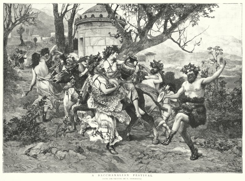 Festival Bacchanal - Hendrik (after) Siemiradzki