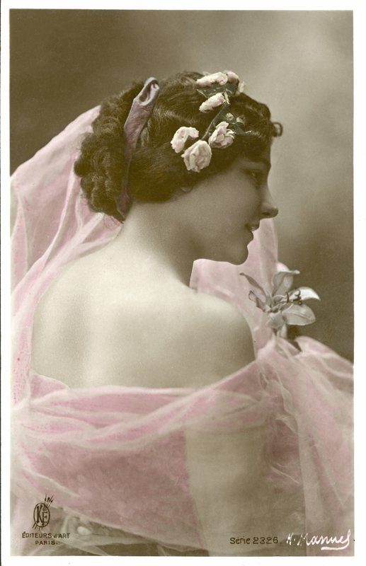 Femme au foulard rose - Henri (after) Manuel
