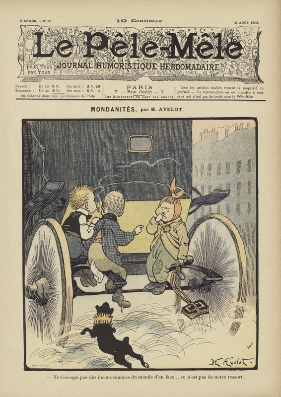 Mondanités. Illustration pour Le Pêle-Mêle, 1902 - Henri Avelot