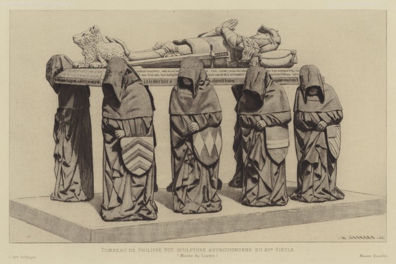 Tombe de Philippe Pot, Grand Sénéchal de Bourgogne, 15ème siècle - Henri Charles Guérard