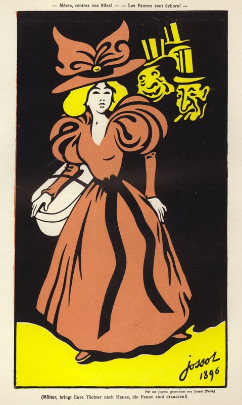 Mères, amenez vos filles ! Les faunes sont de sortie ! - Henri Gustave Jossot