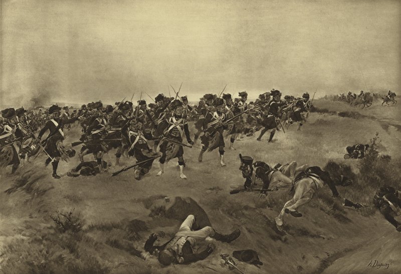 Bataille de Quatre Bras, 1815 - Henri Louis Dupray