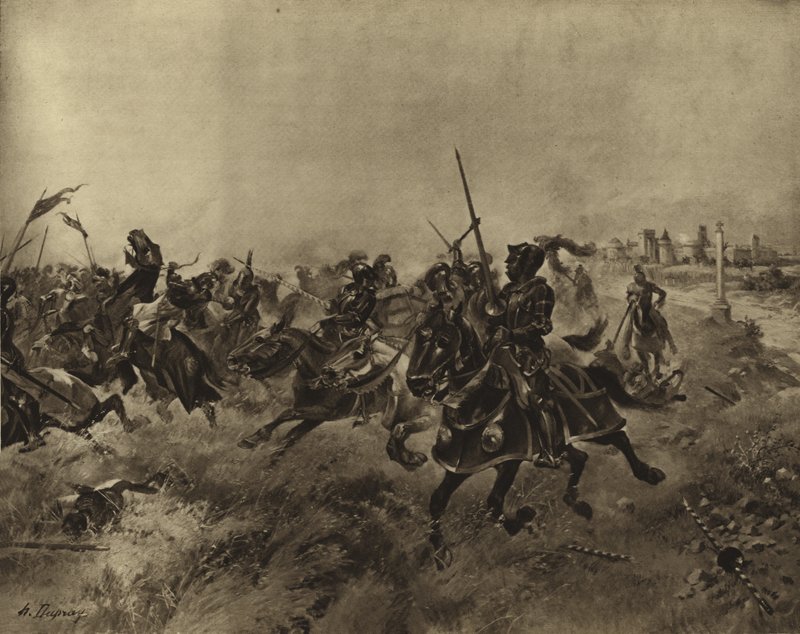 Bataille des Éperons - Henri Louis Dupray