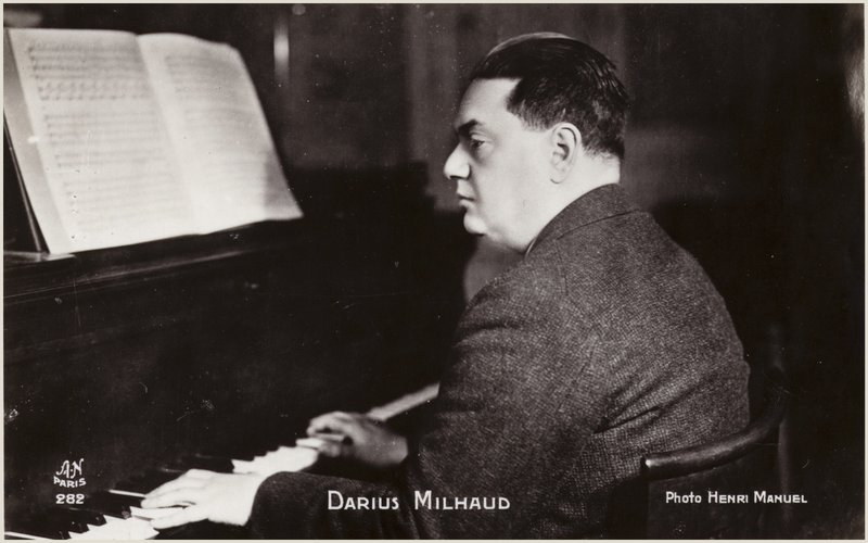Portrait de Darius Milhaud (photo n/b) - Henri Manuel