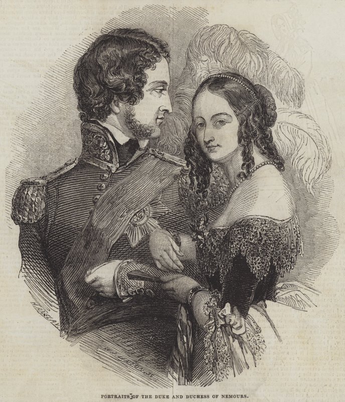 Portraits du duc et de la duchesse de Nemours - Henry Anelay
