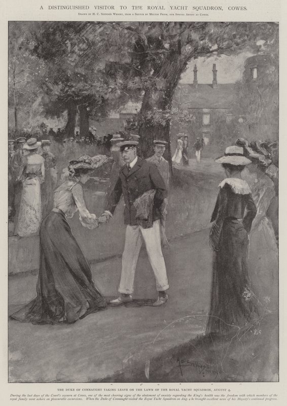 Un visiteur distingué au Royal Yacht Squadron, Cowes - Henry Charles Seppings Wright