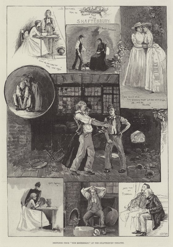Croquis de The Middleman, au Shaftesbury Theatre - Henry Charles Seppings Wright