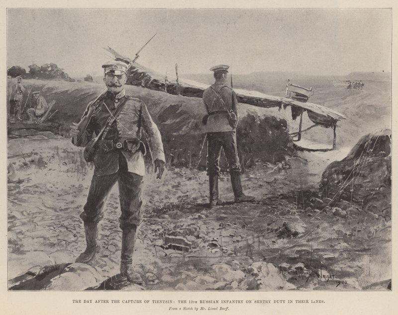 Le jour après la capture de Tientsin, le 12e régiment d