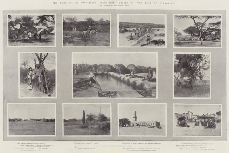 La prochaine expédition en Somalie, scènes sur la ligne des opérations - Henry Charles Seppings Wright