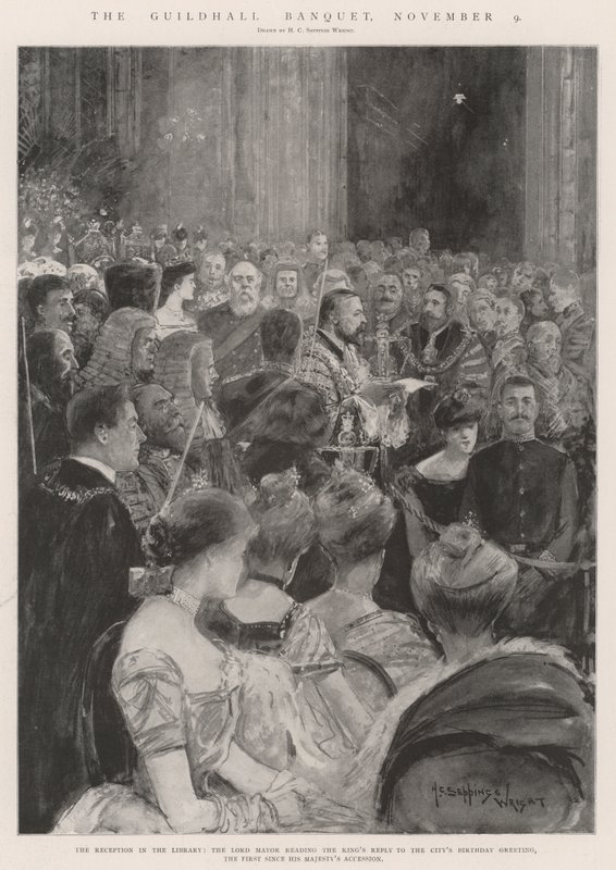 Le banquet de Guildhall, 9 novembre - Henry Charles Seppings Wright
