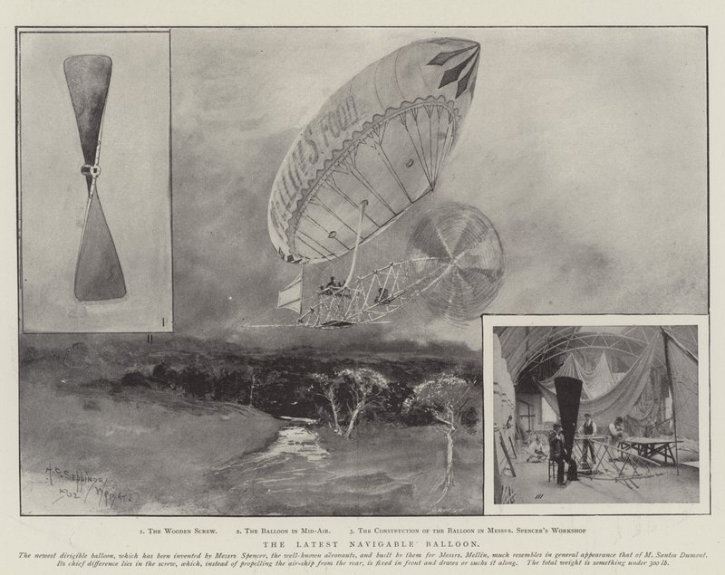 Le dernier ballon navigable - Henry Charles Seppings Wright