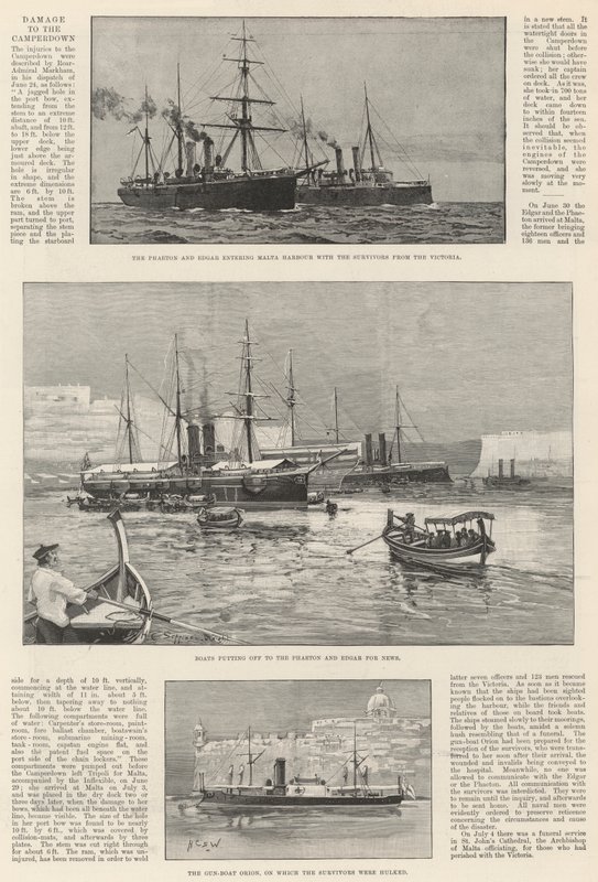 La perte de la Victoria - Henry Charles Seppings Wright