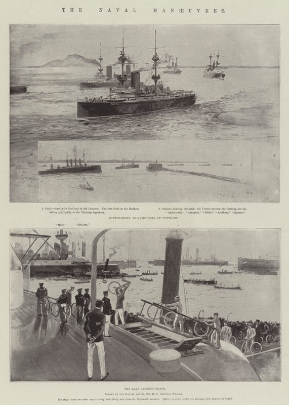 Les manœuvres navales - Henry Charles Seppings Wright