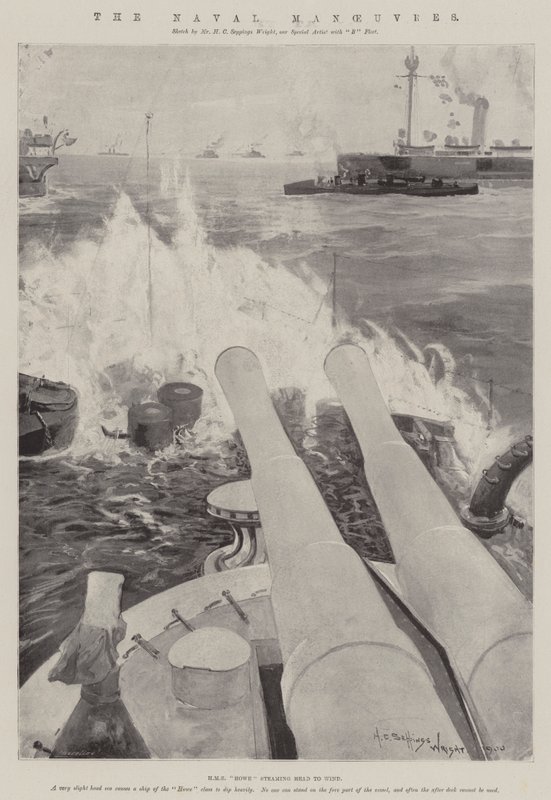 Les manœuvres navales - Henry Charles Seppings Wright