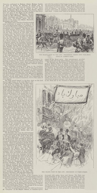 La visite du Shah à la ville - Henry Charles Seppings Wright