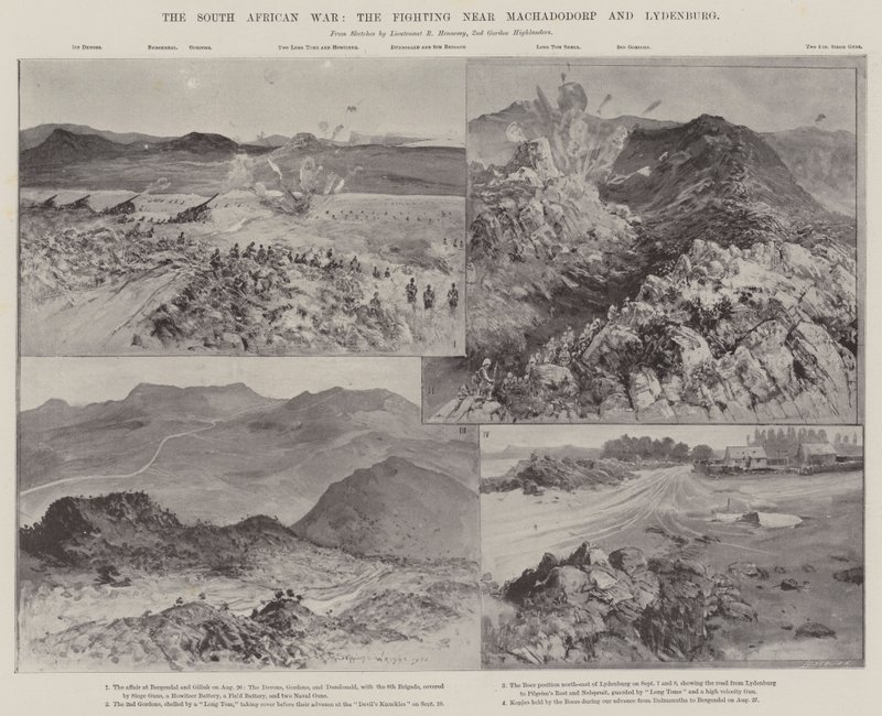 La guerre sud-africaine, les combats près de Machadodorp et Lydenburg - Henry Charles Seppings Wright
