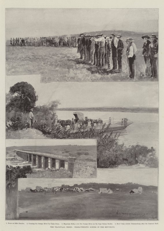 La crise du Transvaal, scènes caractéristiques dans les Républiques - Henry Charles Seppings Wright