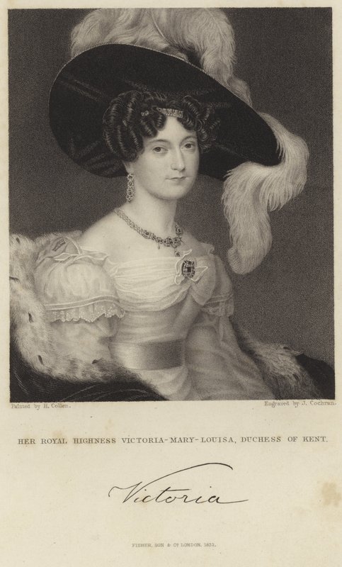 Portrait de la princesse Victoria de Saxe-Cobourg-Saalfeld - Henry Collen