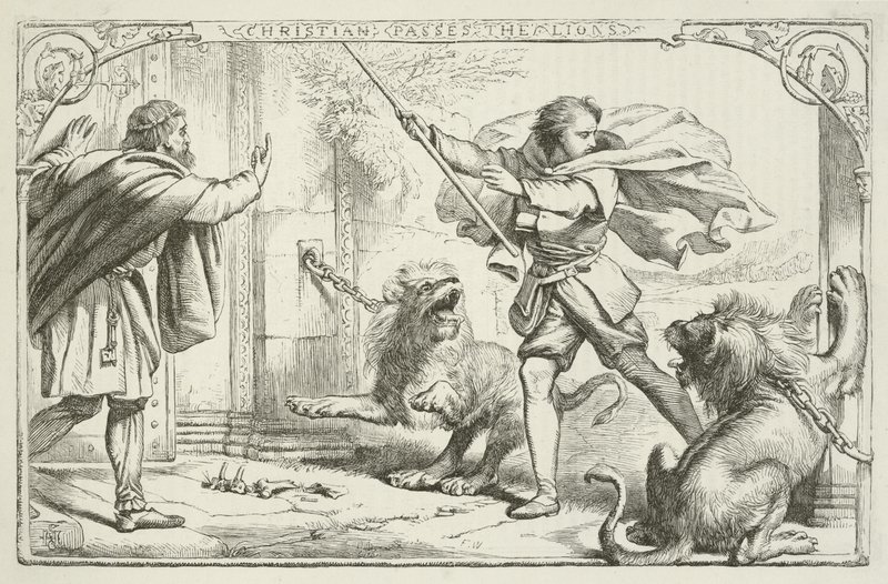 Illustration pour Le Voyage du pèlerin par John Bunyan - Henry Courtney Selous