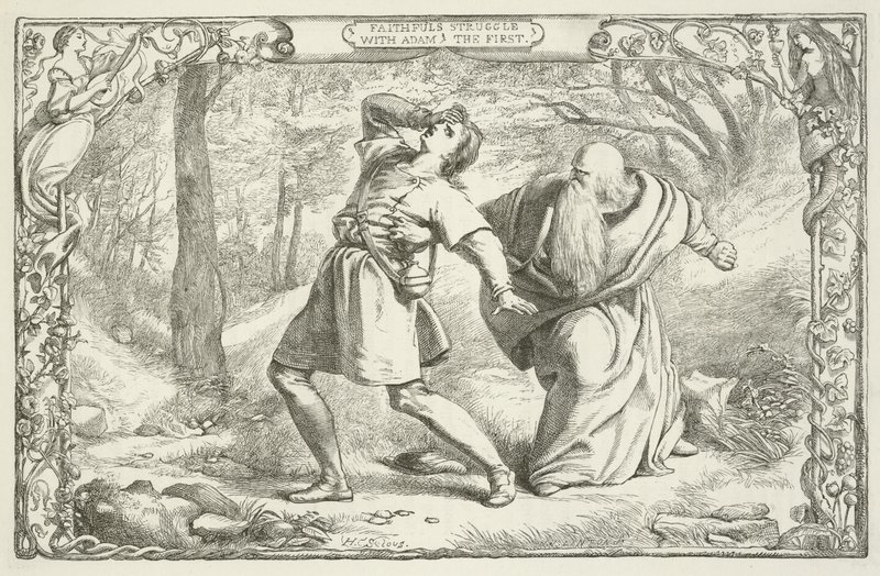Illustration pour Le Voyage du Pèlerin de John Bunyan - Henry Courtney Selous