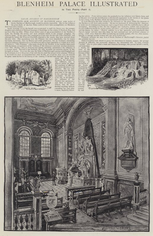 Palais de Blenheim illustré - Henry Edward Tidmarsh