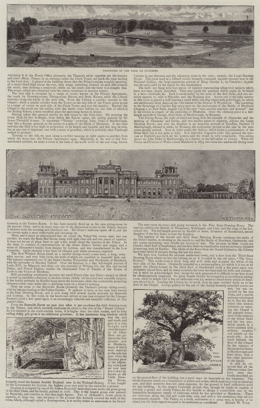 Palais de Blenheim Illustré - Henry Edward Tidmarsh