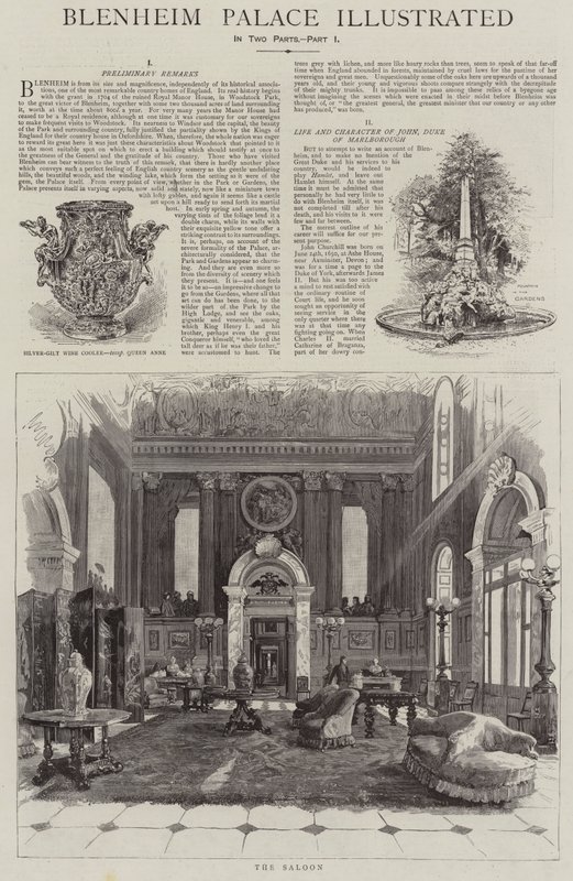 Blenheim Palace illustré - Henry Edward Tidmarsh