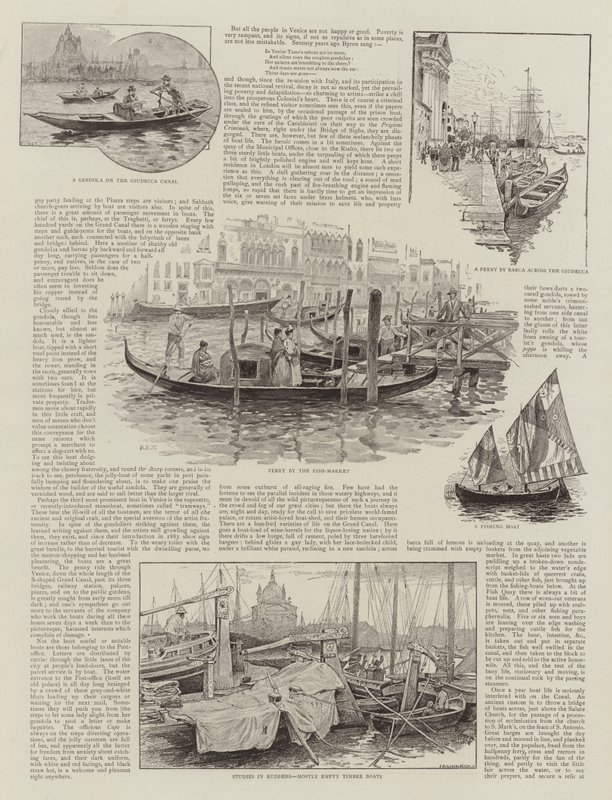 Bateaux de Venise - Henry Edward Tidmarsh