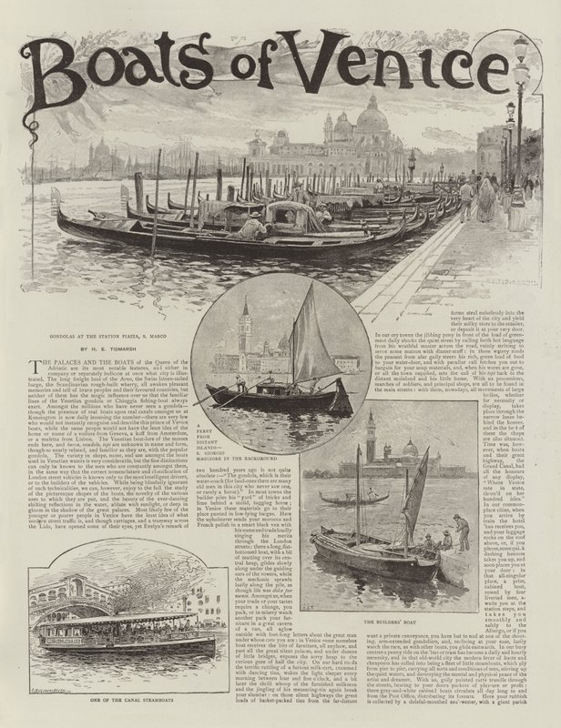 Bateaux de Venise - Henry Edward Tidmarsh