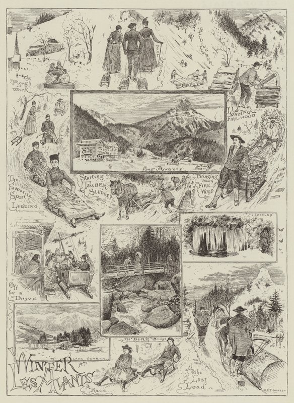 Hiver à Les Avants - Henry Edward Tidmarsh