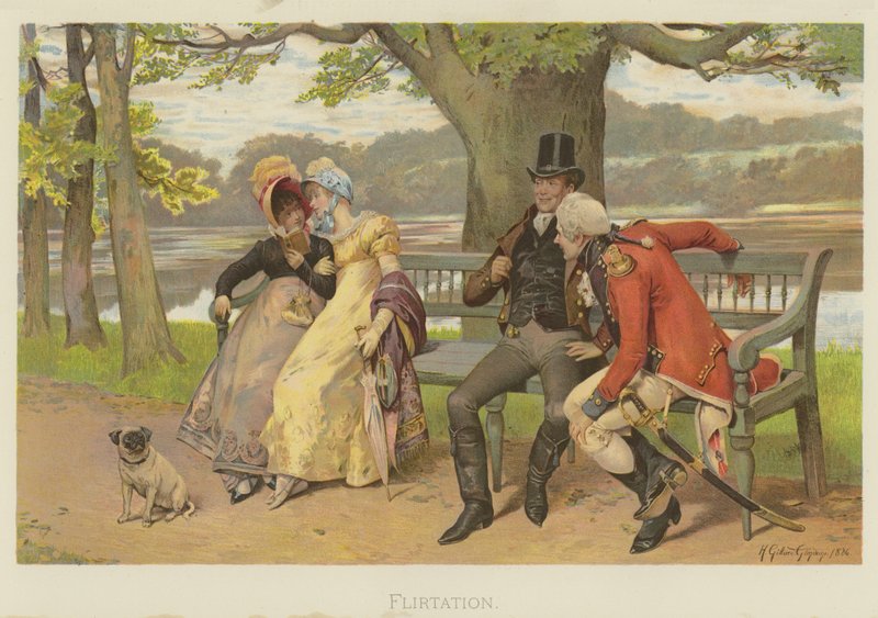 Flirtation - Henry Gillard Glindoni