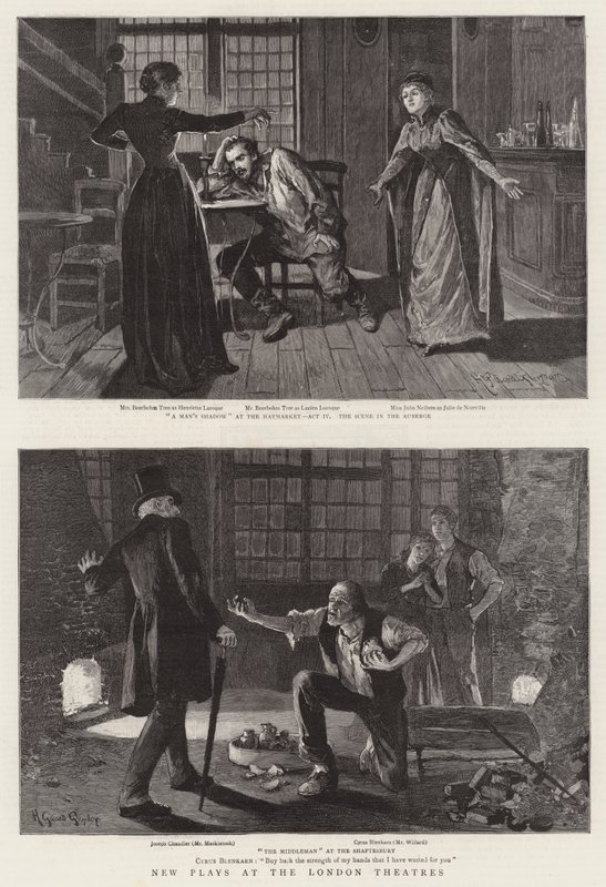 Nouvelles pièces de théâtre aux théâtres de Londres - Henry Gillard Glindoni