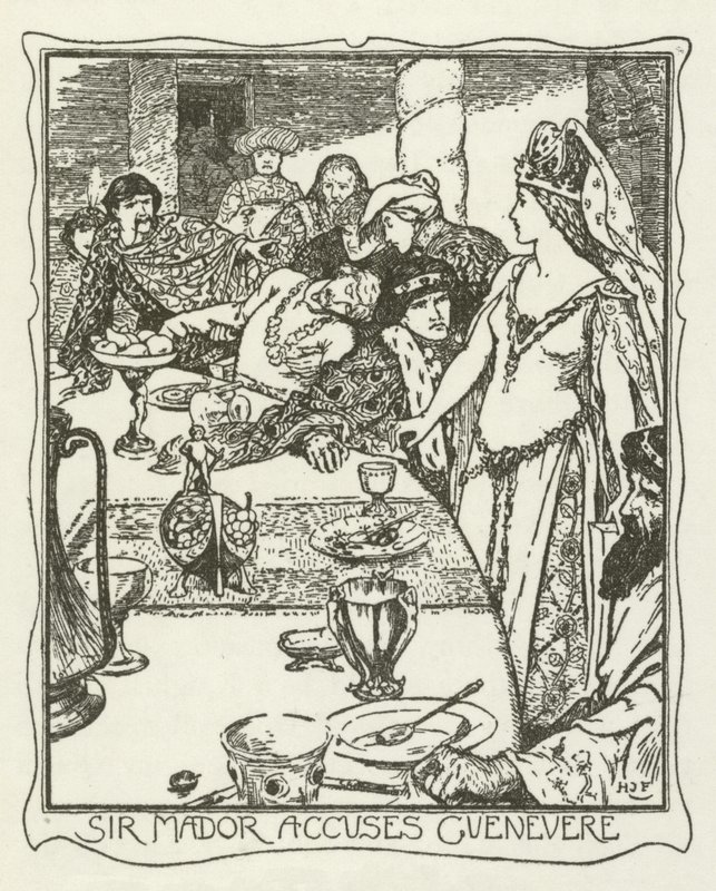 Sir Mador accuse Guenièvre - Henry Justice Ford