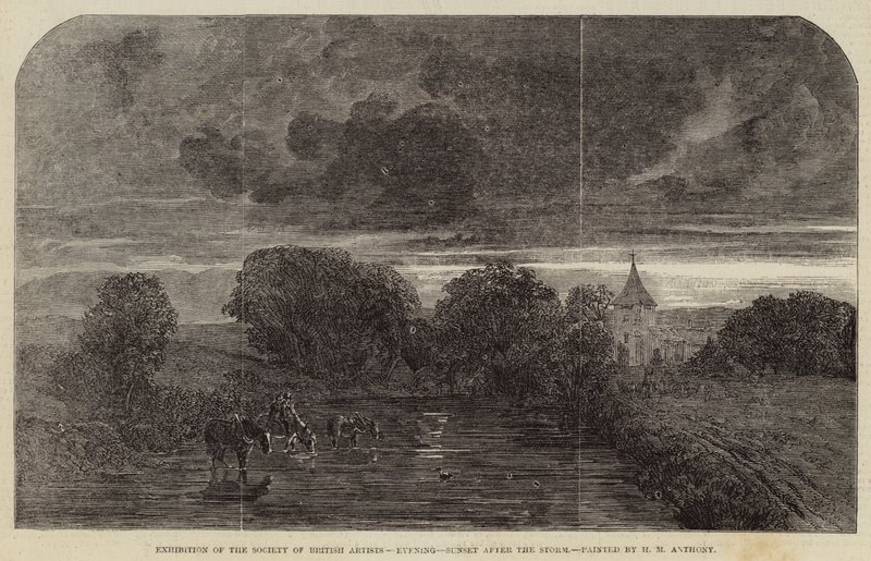 Soirée, coucher de soleil après la tempête - Henry Mark Anthony