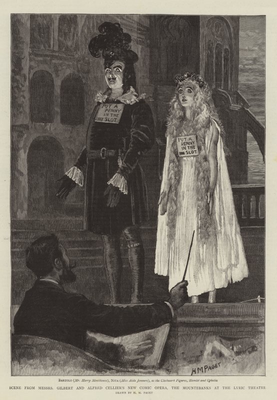 Scène de la nouvelle opérette comique de Messers Gilbert et Alfred Cellier, 