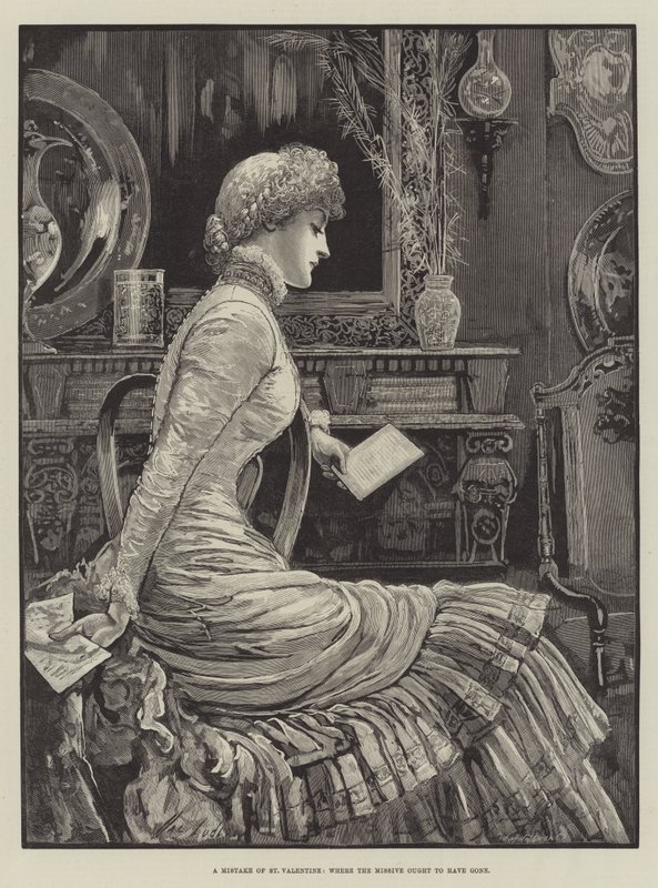 Une erreur de Saint-Valentin, où le message aurait dû aller - Henry Stephen Ludlow