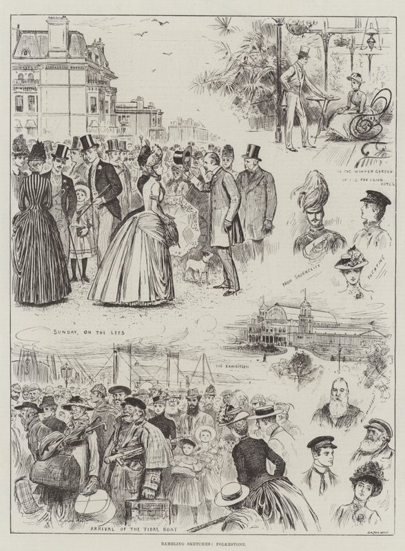 Croquis Vagabonds, Folkestone - Henry Stephen Ludlow