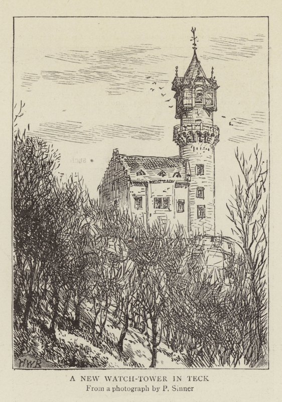 Une nouvelle tour de guet à Teck - Henry William Brewer