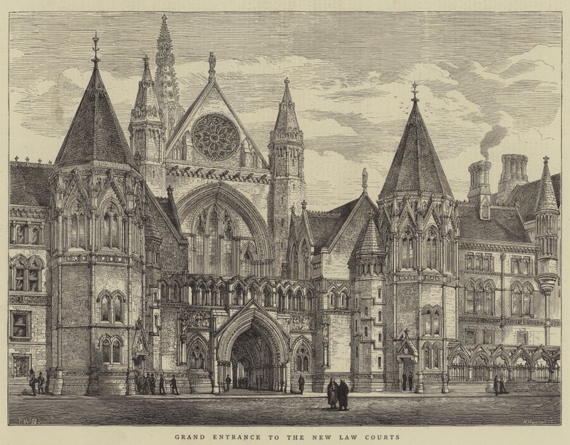 Grande Entrée des Nouveaux Tribunaux - Henry William Brewer