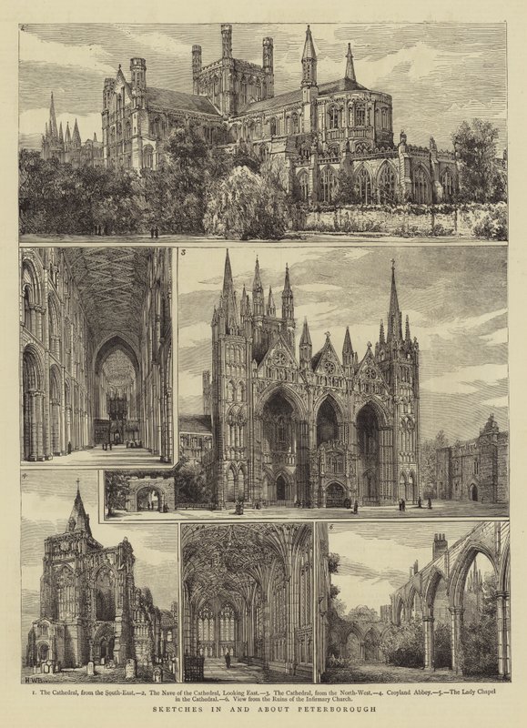 Croquis dans et autour de Peterborough - Henry William Brewer