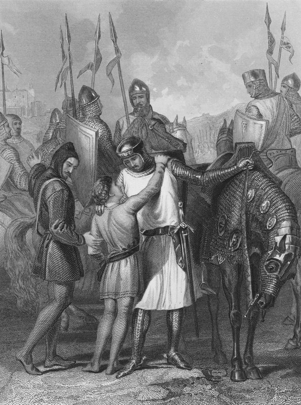 Richard de Clare, 2e comte de Pembroke, prenant congé de son frère - Henry after Warren
