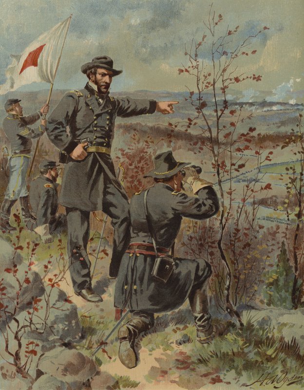 Le général Sherman à Kenesaw Mountain, Géorgie, guerre civile américaine, 4 octobre 1864 - Henry Alexander (after) Ogden