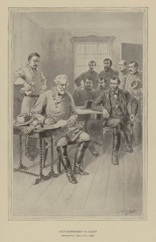 Reddition de Lee à Grant, Appomattox, Virginie, 9 avril 1865 - Henry Alexander (after) Ogden